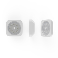 Veilleuse LED carrée rechargeable pour chambre d'enfant, lampe de chevet à piles avec installation facile