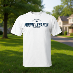 Maglietta blu navy vintage Mount Lebanon Pennsylvania Vintage Athletic - Product Image 3