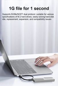 Çift Protokollü M.2 NVME NGFF SSD Kutusu USB 3.2 Gen 2 10Gbps M2 SSD Kasası - Type-C USB 3.1 NGFF NVME Kılıfı Harici Kutu - Product Image 5