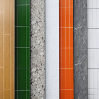 Panneau mural SPC en marbre facile à installer, imperméable et résistant à l'humidité, revêtement mural de salle de bain, panneau de décoration murale de douche DIY