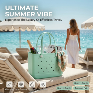 Sac de plage en EVA de qualité supérieure, sac fourre-tout en caoutchouc imperméable, facile à nettoyer, anti-chute, pour pique-nique en famille, camping, utilisation extérieure, vente en gros - Product Image 4
