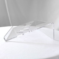 Support métallique transparent pour ordinateur, en plastique acrylique, transparent, pour bureau