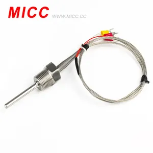 Temperature Thermocouple MICC J Type M6 Screw Probe Thermocouple Temperature Sensor With 2M Cable For Industrial Temperature Controller