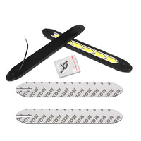 Luz LED DRL COB para Auto, Luz Diurna Blanca, Impermeable, Flexible, de Silicona, Lámpara COB para Auto, Accesorios Exteriores