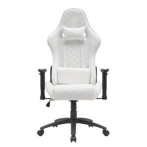 Chaise de jeu Silla <span class=keywords><strong>Gamer</strong></span> Led Rgb Racing Massage de jeu avec lumières et haut-parleurs Bon marché en cuir blanc Pu pour ordinateur - Product Image 1