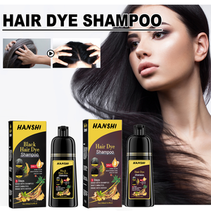 Shampoo colorant capillaire noir brun naturel 3 en 1 pour couvrir les cheveux gris et blancs en 5 minutes, hommes femmes, prix d'usine original OEM - Product Image 1