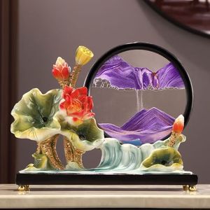 קישוט חול לוטוס 29*24 ס\\\"מ, קישוט זז להפגת מתחים לסלון, חדר עבודה, ארון תצוגה, מעמד טלוויזיה, ארון יין DDP - Product Image 2