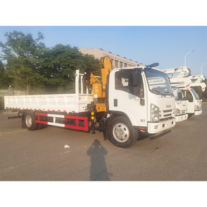 Nuevo 4x2 Isuzu <span class=keywords><strong>Truck</strong></span> Mounted 4 Ton Knuckle Boom Crane Plegable Brazo Manipulador Camión 5 Ton Capacidad de carga Grúa móvil para la venta - Product Image 5