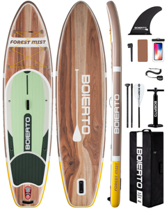 OEM ขายส่ง บอร์ดยืนพายแบบเป่าลม รุ่น Sup Surfboard ขนาด 11'*33''*6'' สำหรับเล่นเซิร์ฟ รุ่น BT02/1 ดีไซน์กว้างพิเศษ ขนาด 11' X 33'' - Product Image 1