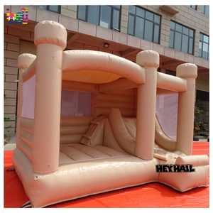 <span class=keywords><strong>Casa</strong></span> de Brinco Inflable Comercial de PVC Grande para Niños, Blanca, para Exteriores, <span class=keywords><strong>con</strong></span> Tobogán y <span class=keywords><strong>Piscina</strong></span> de Pelotas, 16x13 pies, Capacidad de 500 kg, para <span class=keywords><strong>Alquiler</strong></span> en Bodas y Fiestas - Product Image 2