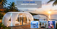 Dôme en polycarbonate durable pour le glamping et les loisirs en plein air toute l'année