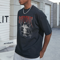 T-shirt Homme Décontracté en Coton Streetwear, T-shirt Oversize Personnalisable, Impression de Logo, Haute Qualité