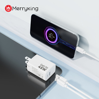 Merryking Échantillon gratuit PD 45W PD 20 W Chargeur UKCA Chargeur double port