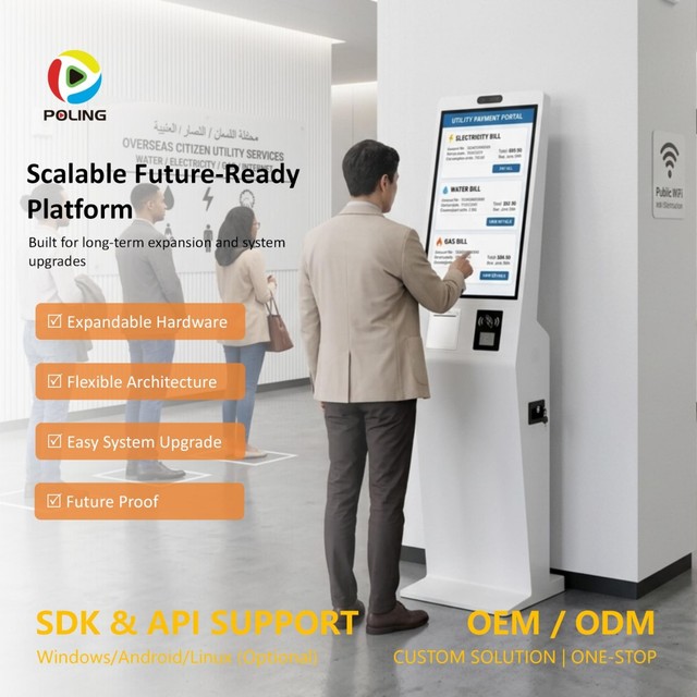 Utility Electricity Water Bill Payment Receipt Printing Public Self-Service Bill Payment Terminal