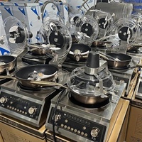 Friteuse à riz intelligente de fabrication industrielle, machine à faire sauter les aliments automatiquement pour les cantines scolaires