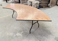 Table pliante en forme de serpent en bois, pour pique-nique en plein air, banquet ou mariage