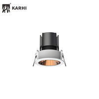 Boîtier en aluminium haut de gamme Dia65 7W réglable secondaire Chrome noir blanc or plafond Led encastré Led Downlight Spot