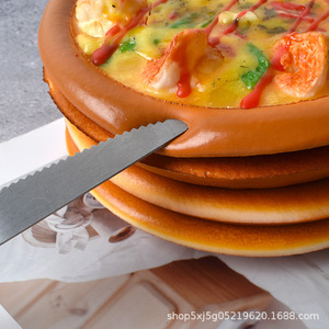 Ensemble de modèles réalistes de pizzas et hamburgers en polyuréthane faits à la main, pour vitrine de boulangerie, accessoire de présentation pour enfants - Product Image 4