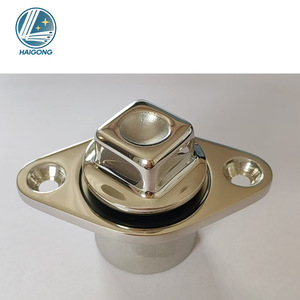 Tapón de Drenaje de Acero Inoxidable 316 con Diseño de Diamante, Accesorio para Casco de Barco, Herraje Marino - Product Image 5