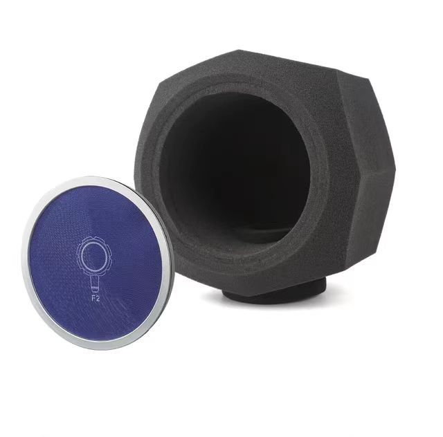 Bufu Studio Recording Microphone Isolation Shield with Pop Filter and Tripod Stand for Blue Yeti and Condenser Microphones