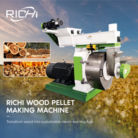 Machine à granulés de bois RICHI - Machine électrique à granulés de bois personnalisable pour copeaux de bois, petite taille