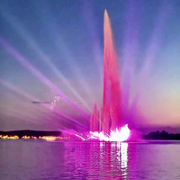 Fuente de Niebla de Gran Altura para Exteriores, Altura Personalizable, Decoración para Lagos y Lugares Turísticos