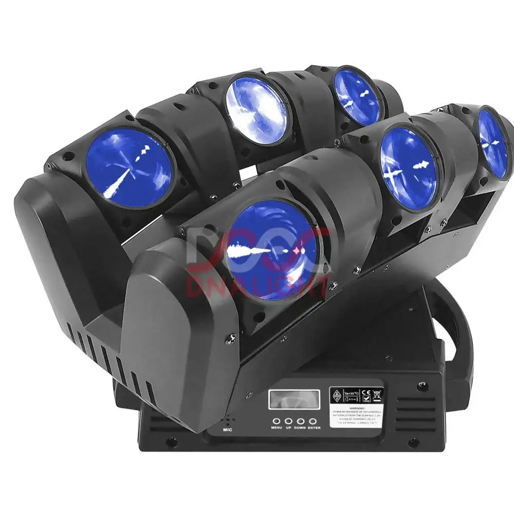 Neue heiße Verkauf sechs Kopf LED Spider Beam Moving Head Licht 6*12w RGBW LED billige Bühnen leiste Licht