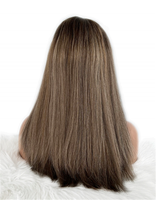 Nouvelle mode perruques de cheveux vierges européennes perruque juive casher haut en soie vague accentuée style droit non traité petite livraison gratuite