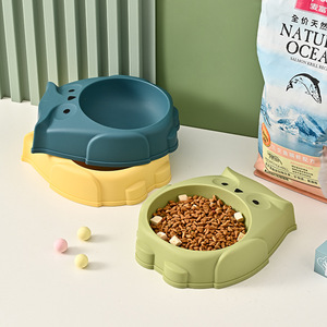 ชามอาหารนกฮูกสำหรับสัตว์เลี้ยง ความจุขนาดใหญ่ กันลื่น ป้องกันการล้ม ชามอาหารสำหรับแมวและสุนัข อุปกรณ์สำหรับสัตว์เลี้ยง - Product Image 3