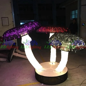 ประติมากรรมเห็ดไฟประดับคริสต์มาสขนาดใหญ่พิเศษ 3 มิติ แบบโครงลวด สำหรับตกแต่งสวนสัตว์เชิงพาณิชย์ - Product Image 6