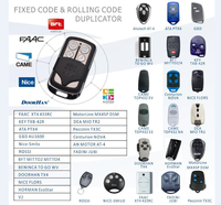 Universel 433MHZ télécommande ABCD clé pour voiture porte clonage 4 canaux Auto roulement Code porte de Garage télécommande ouvreur