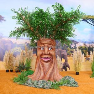 Arbre animatronique parlant de haute qualité, 5 m, résistant aux intempéries, pour intérieur/extérieur, centre commercial, parc à thème, décor personnalisable (bouche/yeux) - Product Image 2