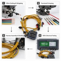 أسلاك توصيل محرك الحفار الأصلية KET MG630 24Pin AWG20 UL1015 مقاومة للماء IP67 لـ Komatsu PC220-8 PC130-7 Doosan DX300