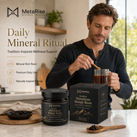 Complément alimentaire quotidien de bien-être à base de résine de Shilajit, nutrition minérale et végétale, marque privée OEM, 50g