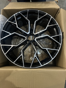 Jantes Xinlin 18 19 20 22 pouces Flow Forming noires décalées pour voitures particulières, compatibles <span class=keywords><strong>Audi</strong></span> RS4 <span class=keywords><strong>RS6</strong></span> Allroad A4 A5 A6 A7 A8 S4 S5 S6 - Product Image 4