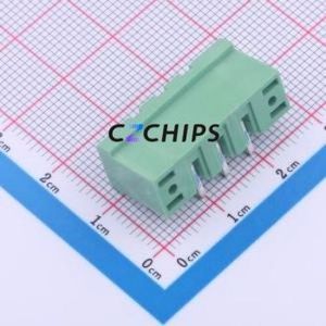 2ETYRM-5.0-03P-14-100AH Plug-in Terminal Block Bent Lead Through Hole,P=5mm Board-to-Board / Socket Closed Screw Fixing 1x3P 5mm - Product Image 2