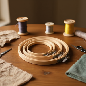 Ilan <b>Embroidery</b> Hoop 36Cm Wooden <b>Frame</b> For Cross Stitch Sewing 6Pcs - Product Image 1