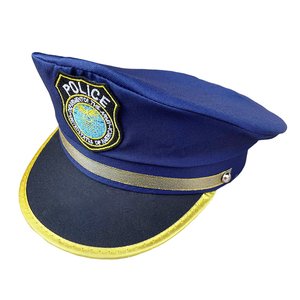 Chapeau <span class=keywords><strong>de</strong></span> police pour enfants bleu marine maison <span class=keywords><strong>de</strong></span> jeu pour enfants chapeau d'<span class=keywords><strong>officier</strong></span> accessoires Cosplay pour la performance sur scène et la fête d'Halloween - Product Image 2