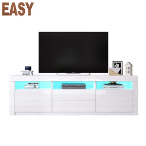 New Design Modern Simple UV High Gloss <strong>TV</strong> Stand LED Light <strong>TV</strong> <strong>Wall</strong> <strong>Cabinet</strong> Wood <strong>TV</strong> <strong>Cabinet</strong> - Product Image 4