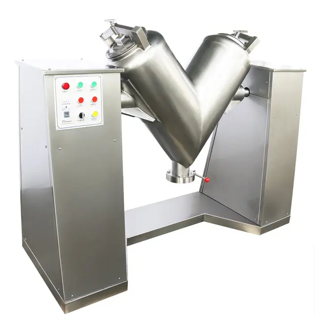 Chemical V type mixing machine High Efficient Blender particle dry powder mixing machine for building material