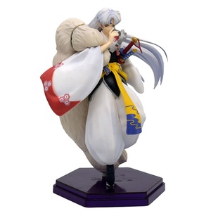 Figurines de dessins animés d'anime de 20 cm, figurine d'action <span class=keywords><strong>Inuyasha</strong></span>, statue de Sesshoumaru, modèle en PVC, jouet de collection, décoration de bureau, cadeau pour enfants - Product Image 6