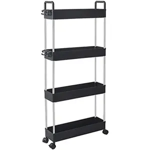 High quality plastic storage shelf Cabinet Rack Organizer for Kitchen Bathroom plastic rack
