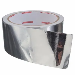 Kunden spezifisches silberfarbenes Acryl kleber beschichtetes hitze beständiges Aluminium folien band