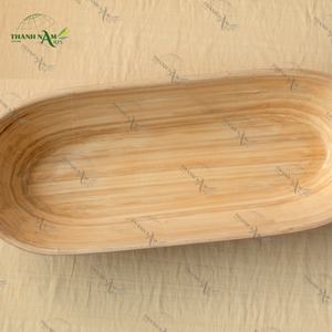 Bandeja de Bambú Tallada a Mano, Ecológica, Sostenible y Duradera, con Acabado Lacado Impermeable, para Cocina y Hogar, Venta al Por Mayor - Product Image 4