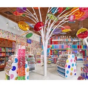 Modern stil şeker mağaza görüntüler iç tasarım süslemeleri şeker kiosklar mobilya şeker dükkanı dekorasyon