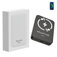 Banques d'alimentation sans fil 5000 mAh Chargeur portable Powerbank 5000 mAh 10000 Vente en gros Logo personnalisé Batterie externe 10000 mAh Magnétique
