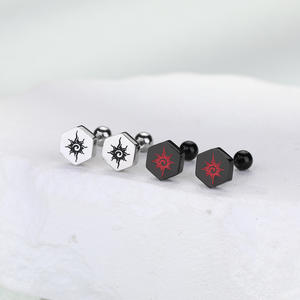 Pendientes Colgantes de Moda, Joyería Fina para Mujer, Pendientes de Acero Inoxidable Chapados en Oro, Bisutería, Diseño de Sol - Product Image 1