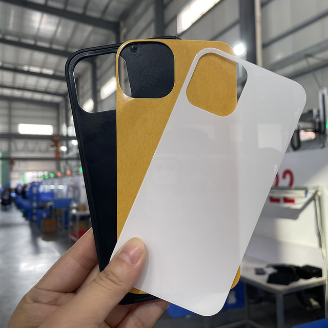 TPU+PC groove case Sublimation 2D Phone case for iphone Series, 2d Sublimation Blank case Glass Sheet