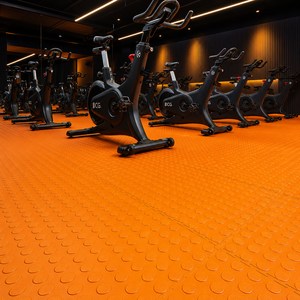 Dalles de sol modulaires en PVC robustes de 6 mm, antidérapantes, étanches, à clipser, modernes, pour garage, lavage de voitures, centre commercial, parc, design graphique - Product Image 5