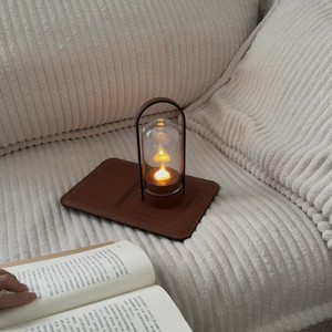 Portable LED Table <b>Lamp</b> Touch Control Rechargeable Battery Operated Decorative Night Light For Bedroom Desk Ambient Candlelight - Product Image 1